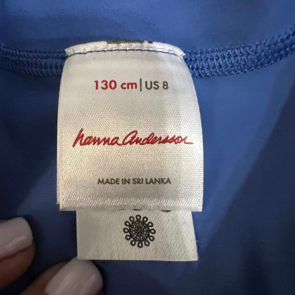 Hanna Andersson Blue Rash Guard size 8 - Picture 2 of 2